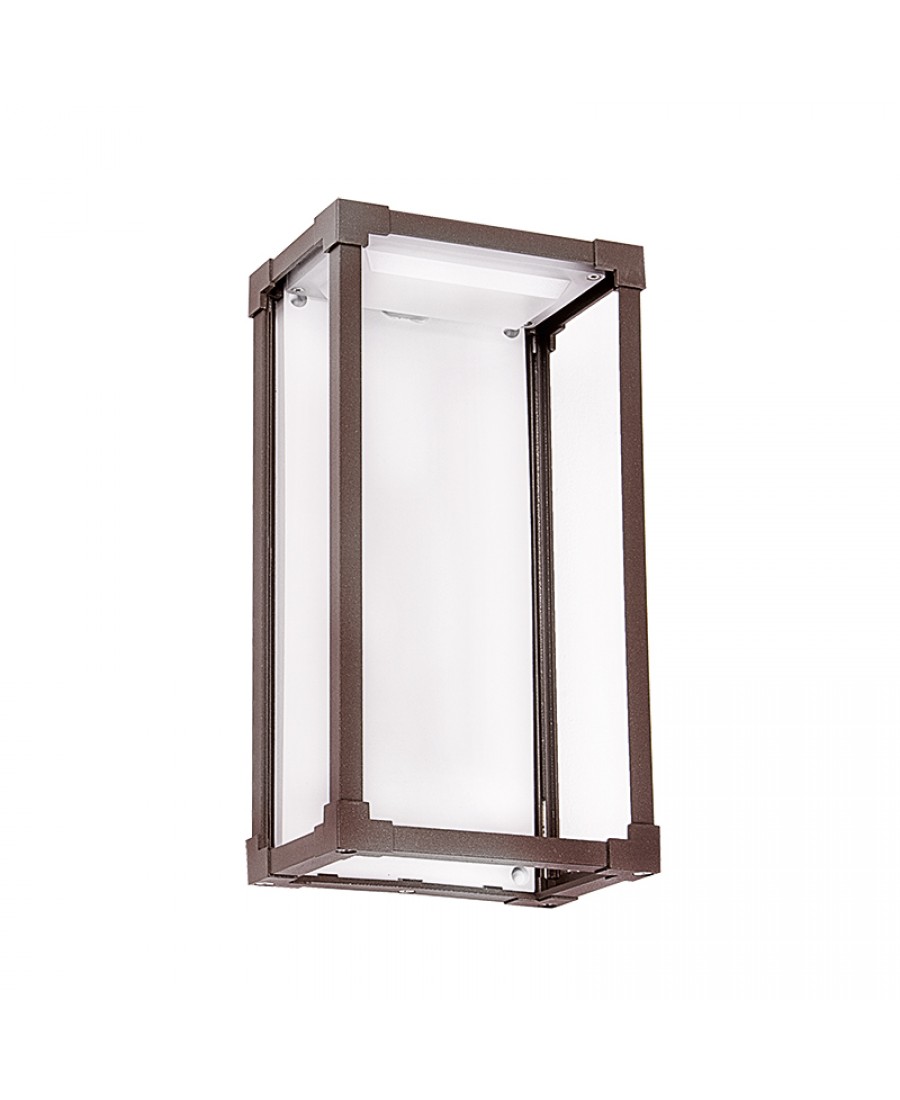 E263 LED WALL LAMP 12W ALUMINIUM 3000K BROWN IP65 Zambelis Lights