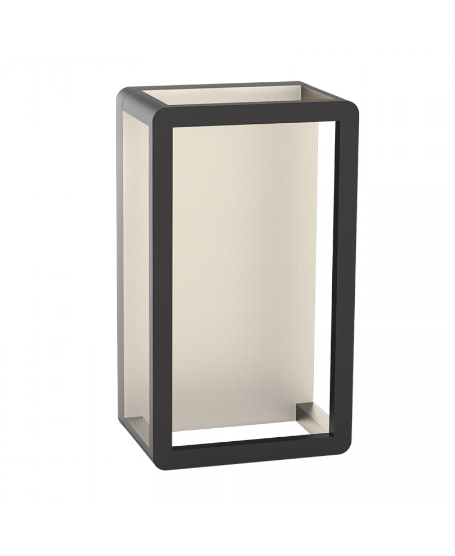 E336 OUTDOOR WALL LIGHT LED 8W 3000K ALUMINIUM GRAPHITE IP65 Zambelis Lights