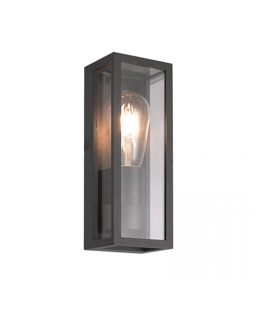 E201 OUTDOOR SCONCE 1XE27 BLACK IP65 Zambelis Lights