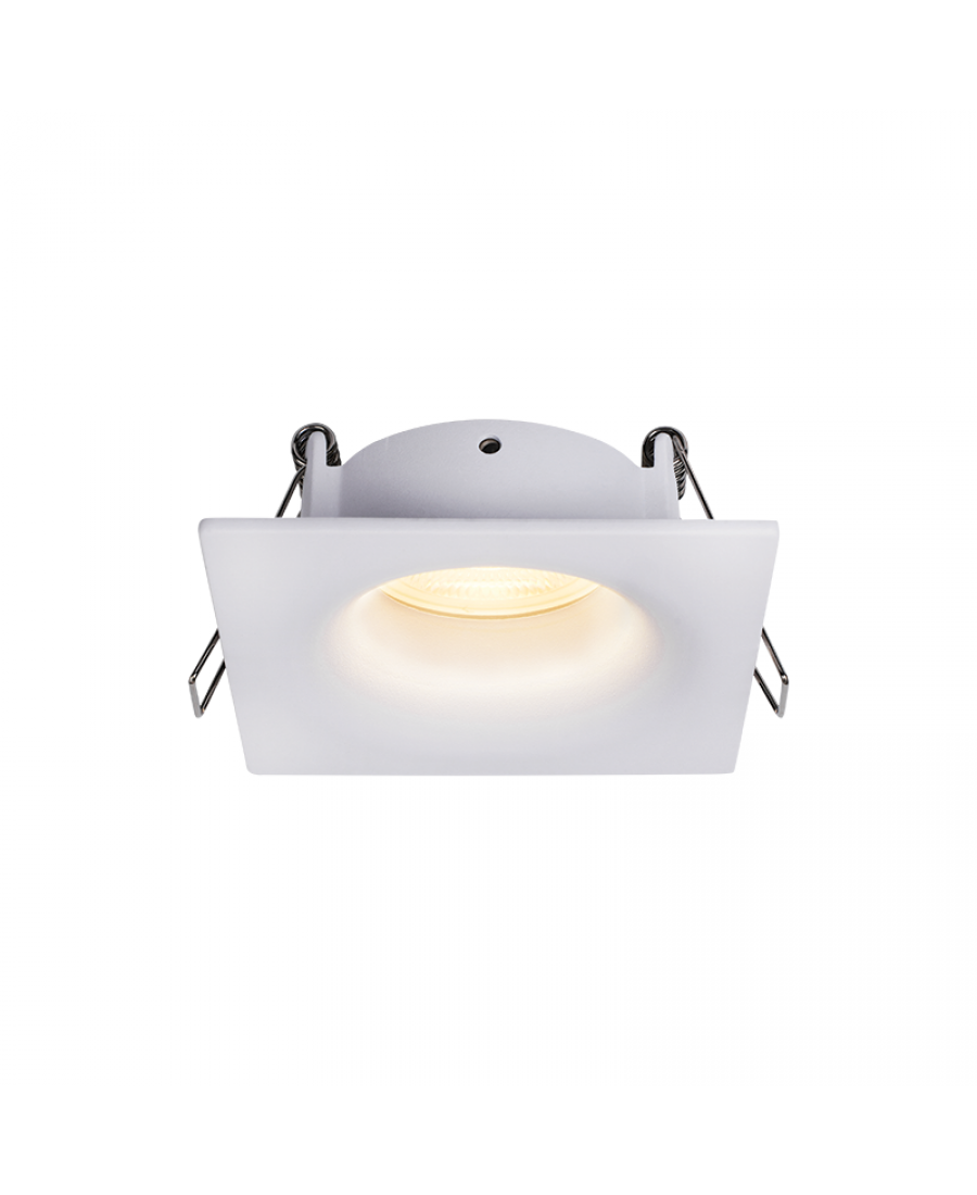 S165 RECESSED SPOT SQUARED 1XGU10 IP65 SANDY WHITE Zambelis Lights