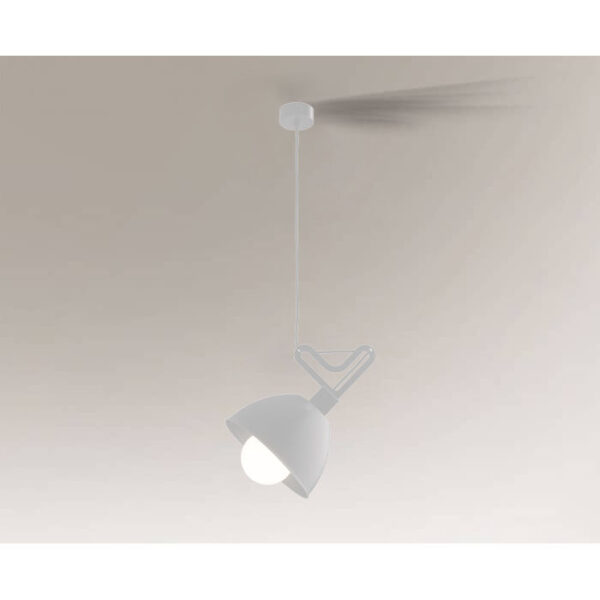 Lampa wisząca Antigo GOBO – biała, 1 × E27 – 7579