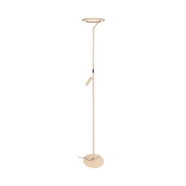 Lampa podłogowa nowoczesna Lucide CELESTE — beżowa, LED 21 W, Ø 28 cm — 03745/25/41