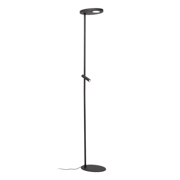 Lampa podłogowa nowoczesna Lucide ORTOLAN — czarna, LED 6 W — 03752/21/30
