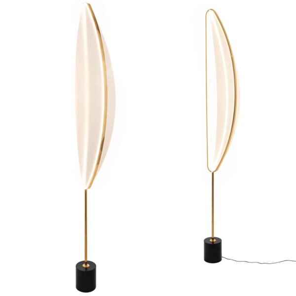 Lampa Stojąca Podłogowa LED G126-F Złota