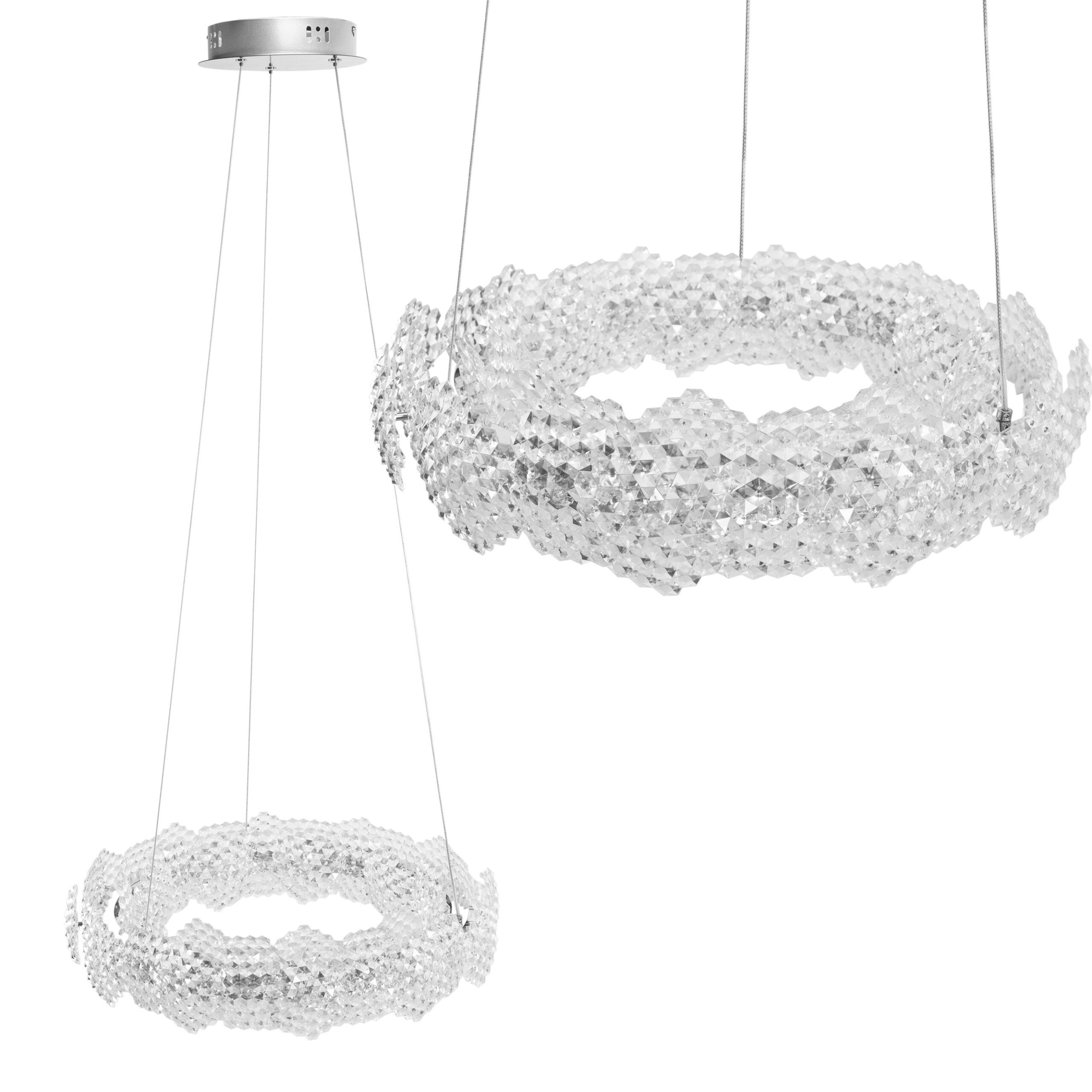 LAMPA WISZĄCA LED MS016-CP Chrom 47cm