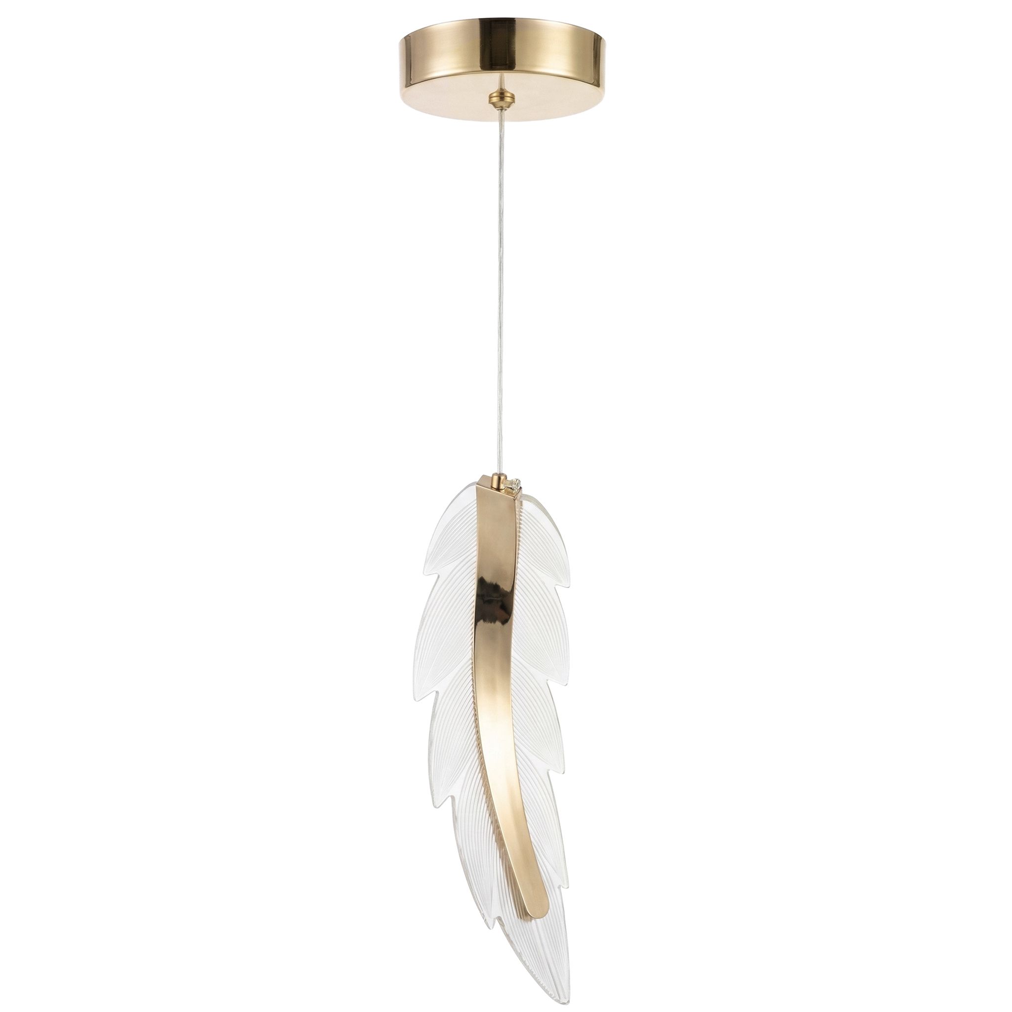 LAMPA SUFITOWA WISZĄCA LED G157-CP ZŁOTA