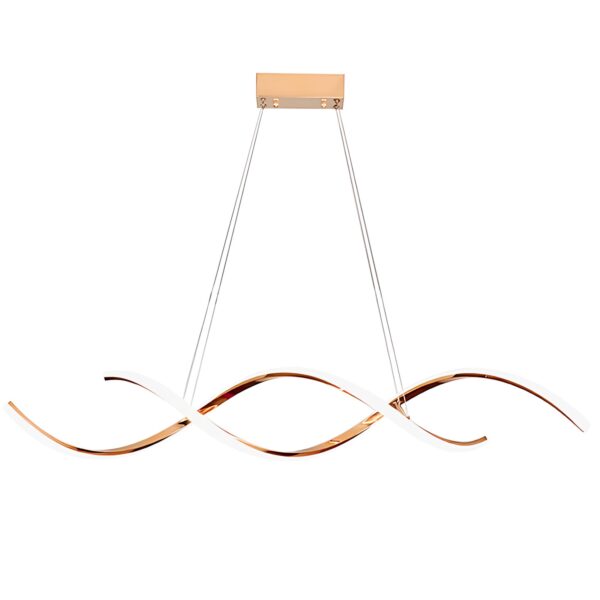 LAMPA WISZĄCA SUFITOWA LED LHJ021-CP JASNE RÓŻOWE ZŁOTO