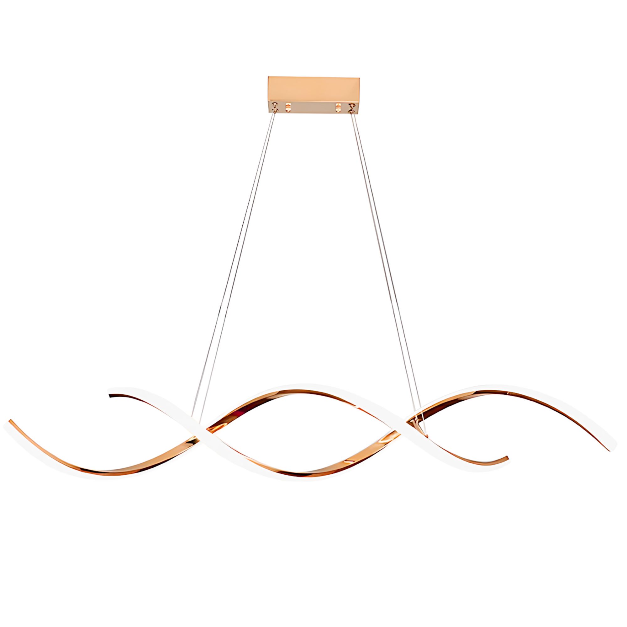 LAMPA WISZĄCA SUFITOWA LED LHJ021-CP JASNE RÓŻOWE ZŁOTO