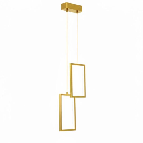 LAMPA SUFITOWA WISZĄCA LED LHJ086-2CP ZŁOTA