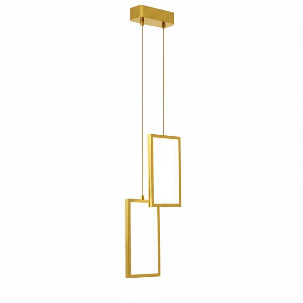 LAMPA SUFITOWA WISZĄCA LED LHJ086-2CP ZŁOTA