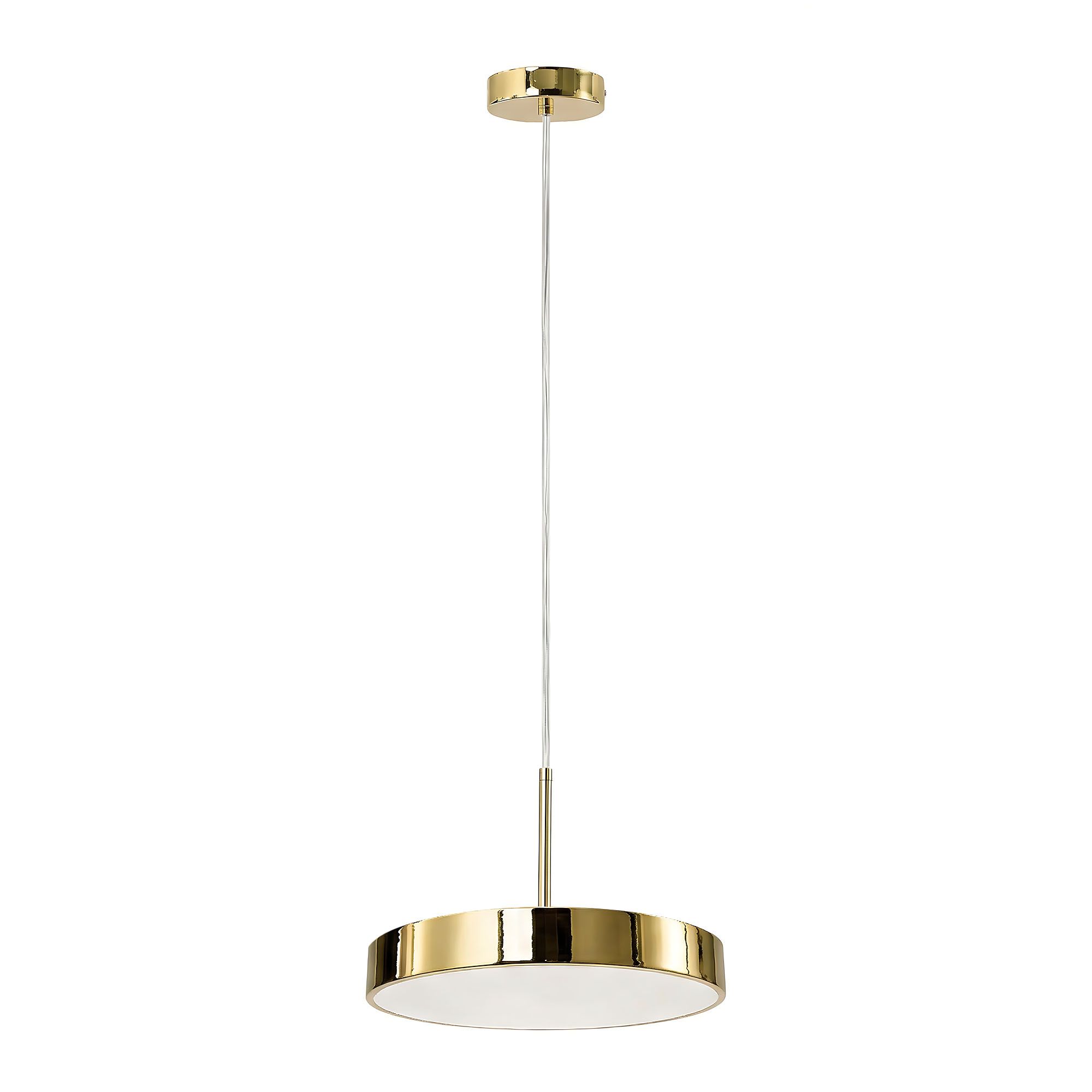 LAMPA SUFITOWA WISZĄCA LED APP1686-1CP 30CM ZŁOTA