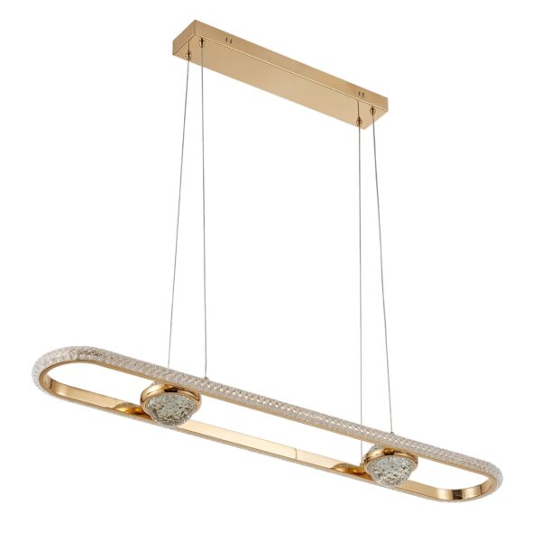 LAMPA SUFITOWA WISZĄCA LED G159-CP ZŁOTA