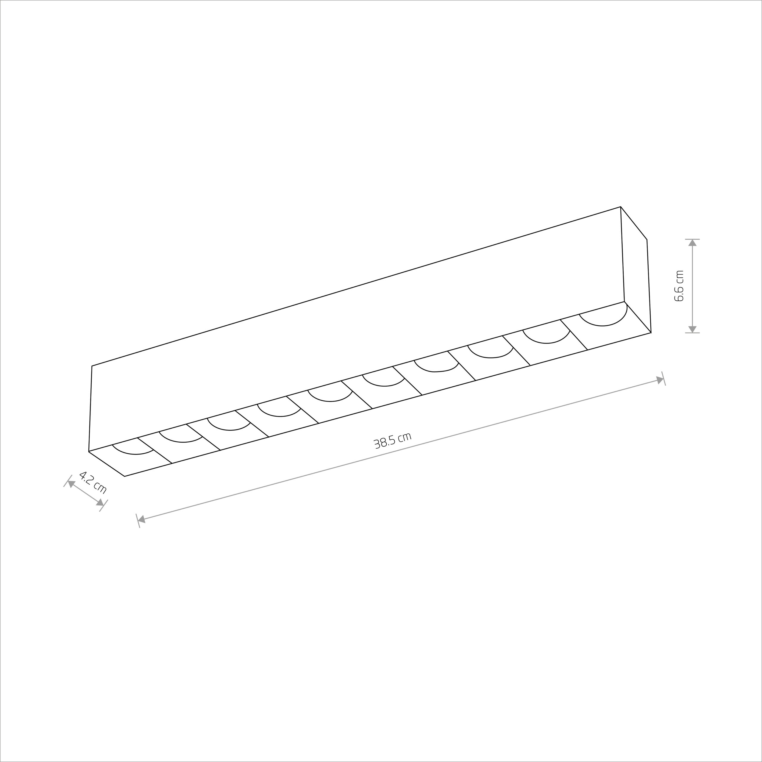Oprawa sufitowa natynkowa nowoczesna MIDI LED 10050, biało-czarna, 40 W 3000 K – Nowodvorski Lighting - obrazek 7