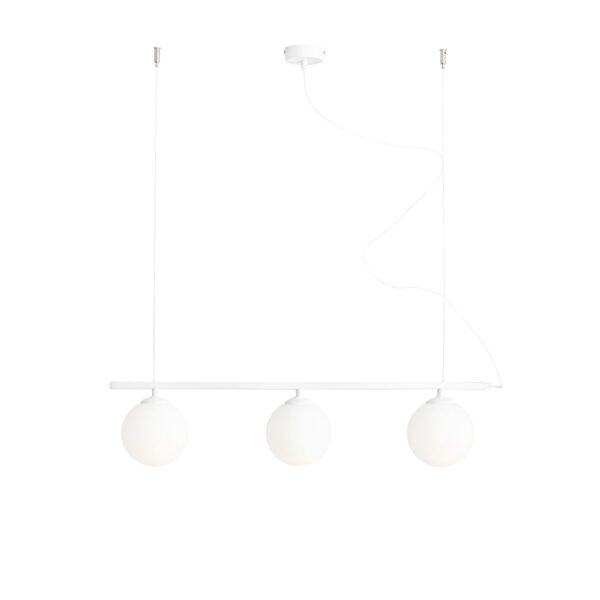Lampa wisząca minimalistyczna Aldex BERYL GLASS 3 1006E biała 3×E14