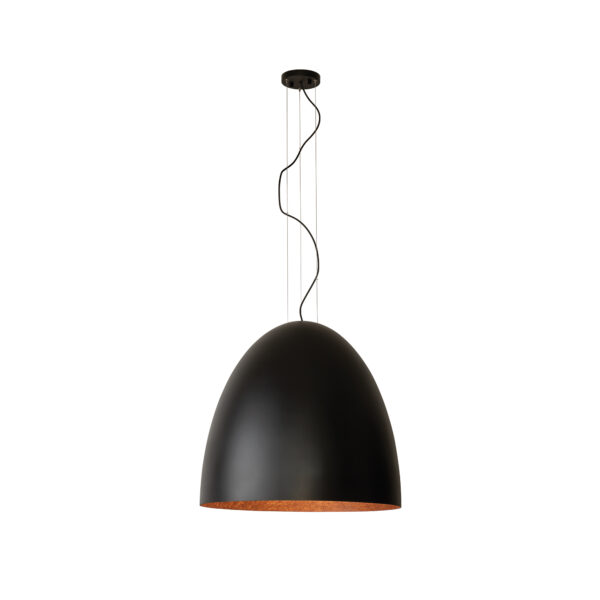 Lampa wisząca nowoczesna EGG XL 10321, czarna / satynowa miedź, 7×E27 – Nowodvorski Lighting