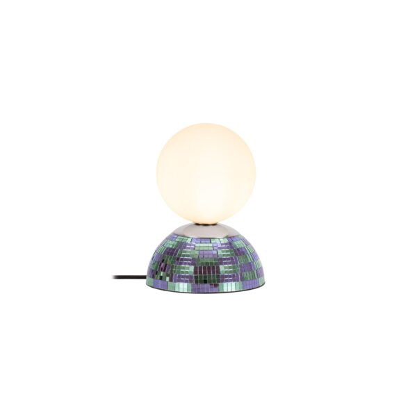 Lampa stołowa nowoczesna Lucide GLITZER — niebieska, G9, Ø 14 cm — 10527/01/35