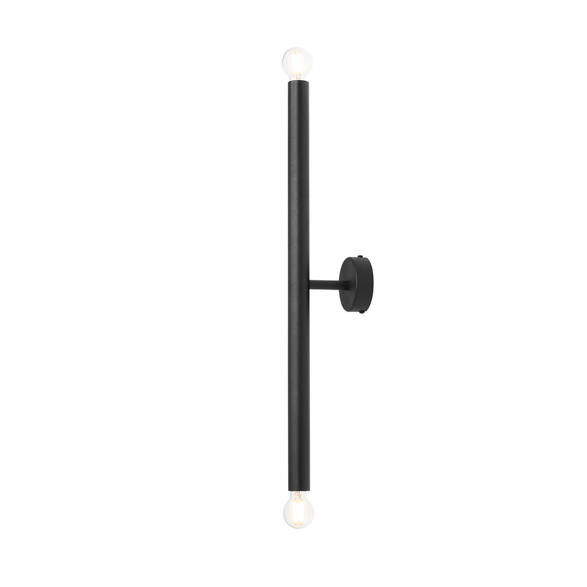 Kinkiet minimalistyczny Aldex TUBO 2 S 1072D1_S czarny 2×E14