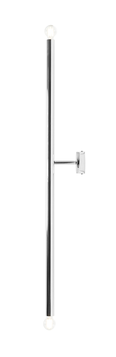 Kinkiet minimalistyczny Aldex TUBO 2 L 1072D4_L chromowany 2×E14