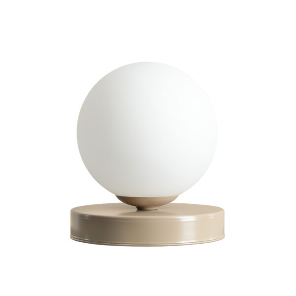 Lampa stołowa minimalistyczna Aldex BALL S 1076B17_S beżowa 1×E14
