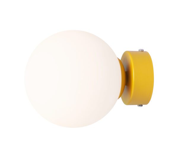 Kinkiet minimalistyczny Aldex BALL S 1076C14_S musztardowy 1×E14