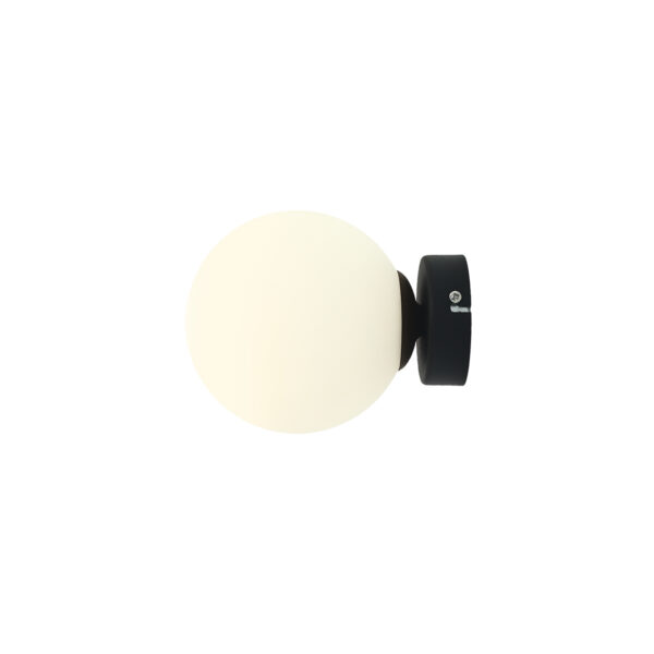 Kinkiet minimalistyczny Aldex BALL S 1076C1_S czarny 1×E14