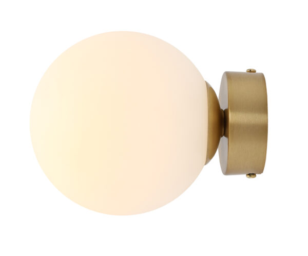 Kinkiet minimalistyczny Aldex BALL S 1076C40_S mosiężny 1×E14