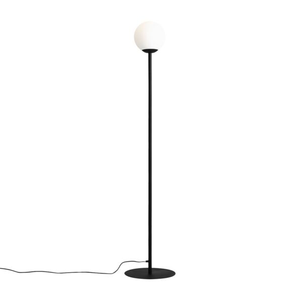 Lampa podłogowa minimalistyczna Aldex PINNE 1080A1 czarna 1×E27