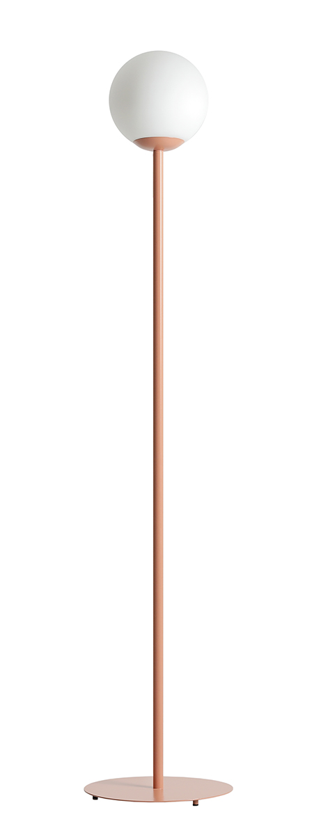 Lampa podłogowa minimalistyczna Aldex PINNE 1080A11 koralowa 1×E27