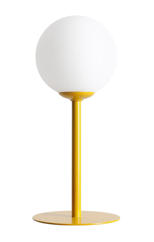 Lampa stołowa minimalistyczna Aldex PINNE 1080B14 musztardowa 1×E14