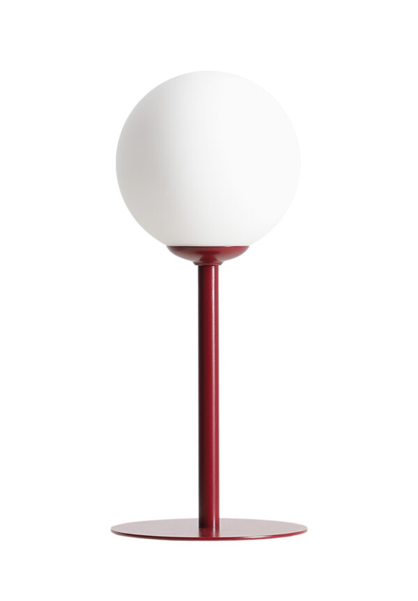 Lampa stołowa minimalistyczna Aldex PINNE 1080B15 bordowa 1×E14