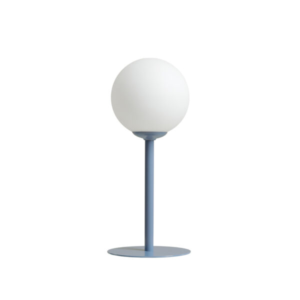 Lampa stołowa minimalistyczna Aldex PINNE 1080B16 szaroniebieska 1×E14