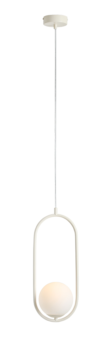 Lampa wisząca minimalistyczna Aldex RIVA 1086G9 kremowa 1×E14