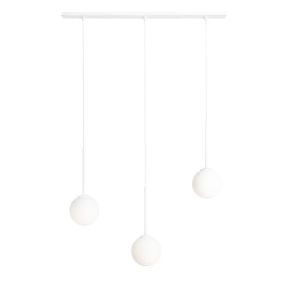 Lampa wisząca minimalistyczna Aldex BOSSO 3 1087E biała 3×E14