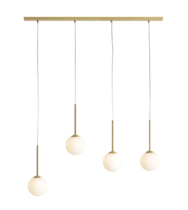 Lampa wisząca minimalistyczna Aldex BOSSO 4 1087L40 mosiężna 4×E14
