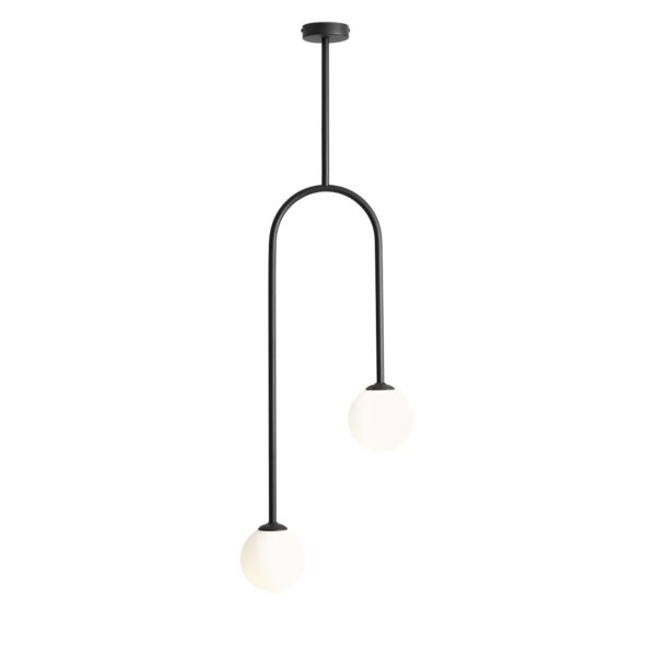 Plafon minimalistyczny Aldex NAVE 2 1088PL_H1 czarny 2×E14