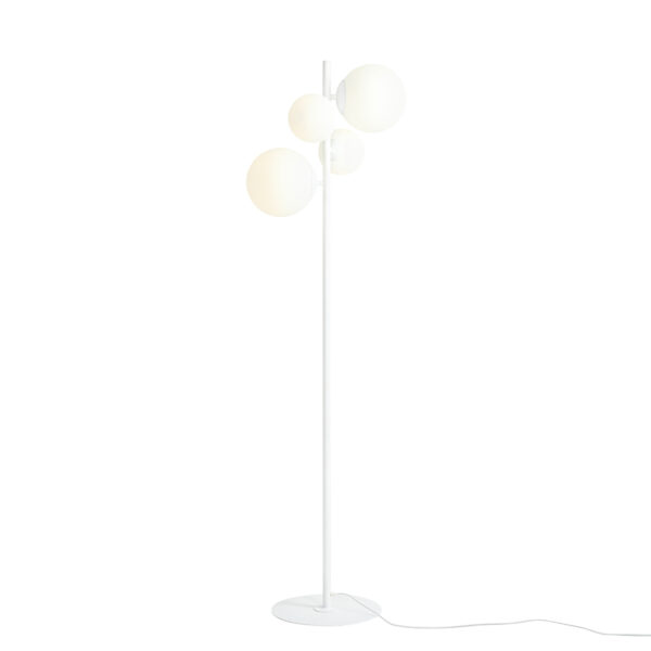 Lampa podłogowa nowoczesna Aldex BLOOM 1091A biała 2×E14 + 2×E27