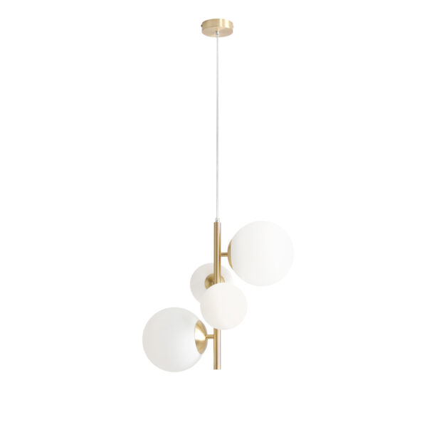 Lampa wisząca nowoczesna Aldex BLOOM 4 1091L40 mosiężna 2×E14 + 2×E27