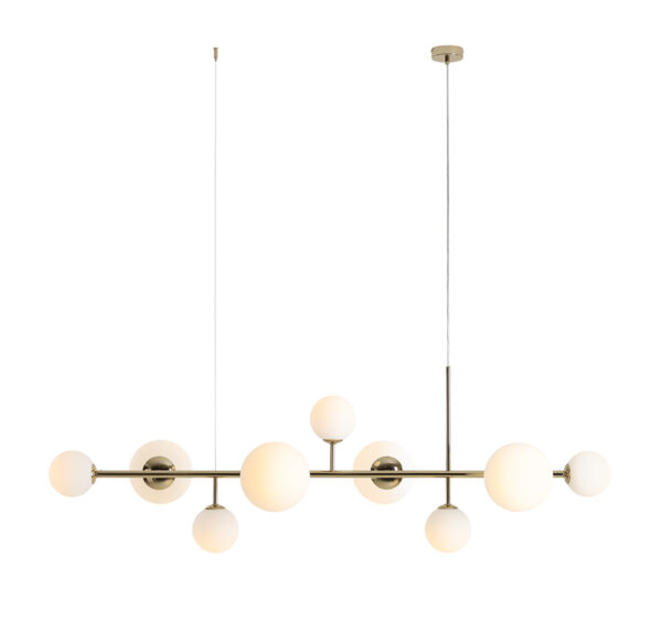 Lampa wisząca nowoczesna Aldex DIONE 9 1092N30 złota 5×E14 + 4×E27
