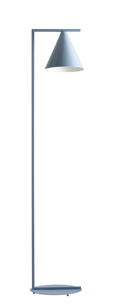 Lampa podłogowa minimalistyczna Aldex FORM 1108A16 szaroniebieska 1×E27