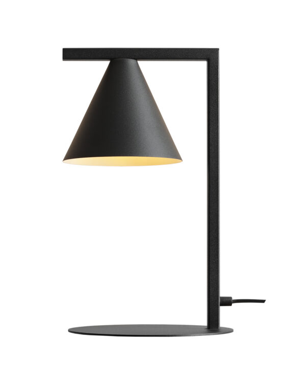 Lampa stołowa minimalistyczna Aldex FORM 1108B1 czarna 1×E27