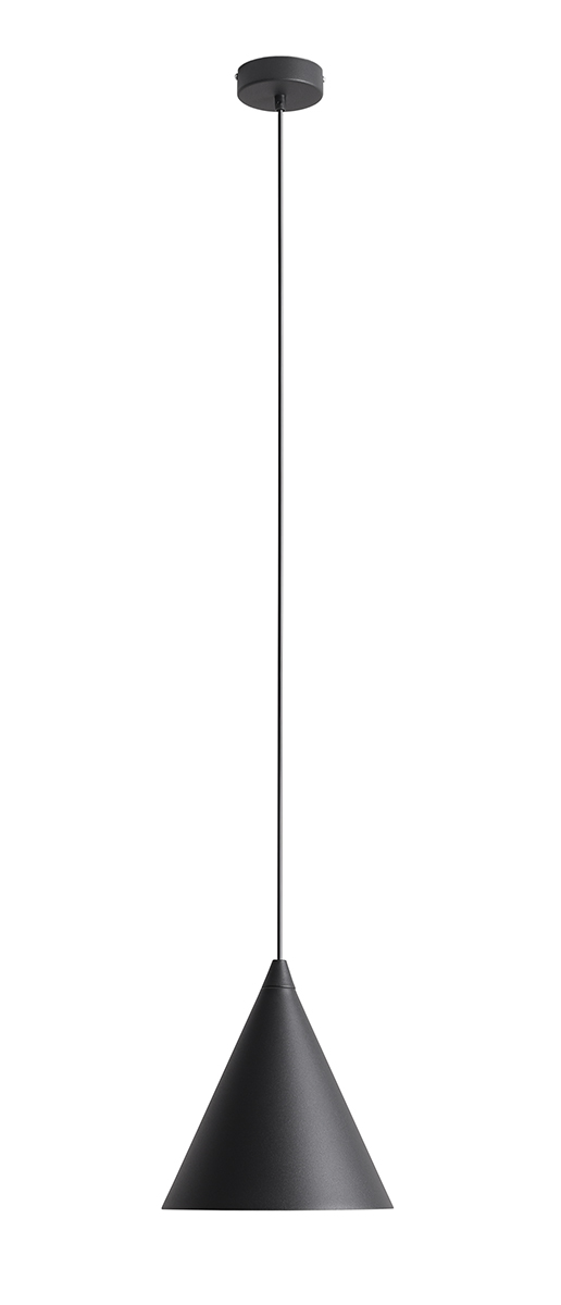 Lampa wisząca minimalistyczna Aldex FORM 1108G1 czarna 1×E27