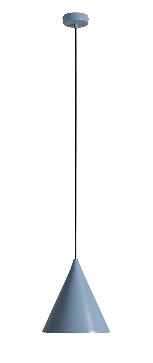 Lampa wisząca minimalistyczna Aldex FORM 1108G16 szaroniebieska 1×E27