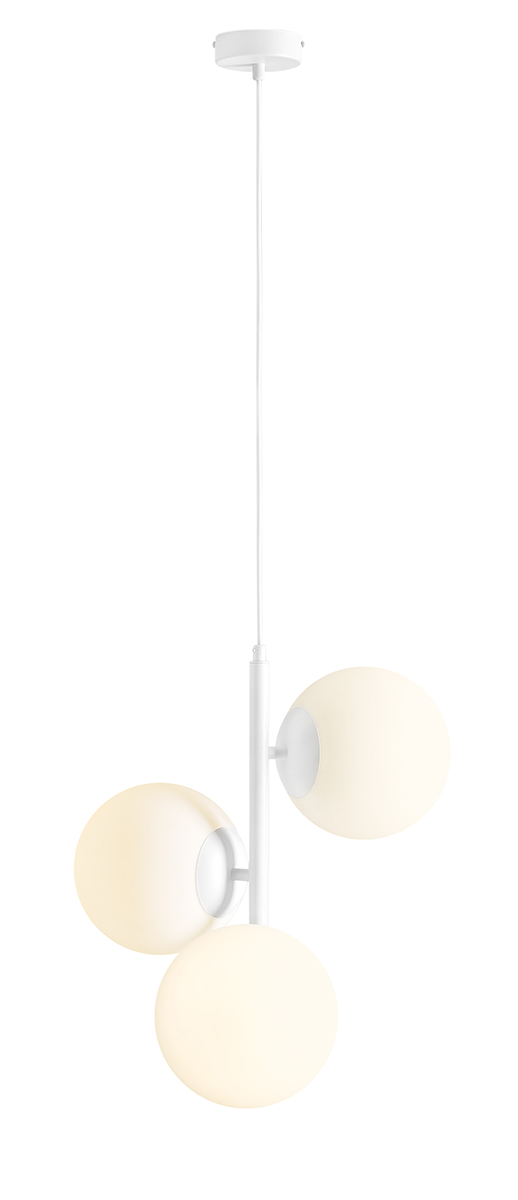 Lampa wisząca minimalistyczna Aldex FIN 3 M 1120E_M biała 3×E27