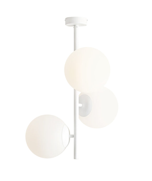 Plafon minimalistyczny Aldex FIN 3 M 1120PL_E_M biały 3×E27