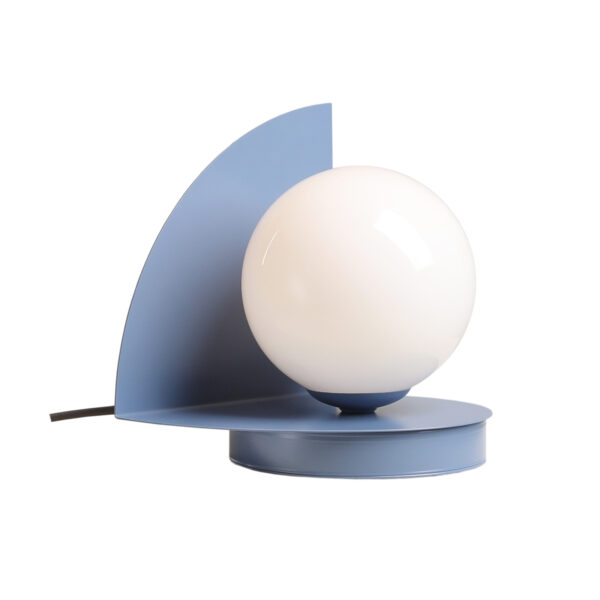 Lampa stołowa nowoczesna Aldex LOOP 1125B16 szaroniebieska 1×E14