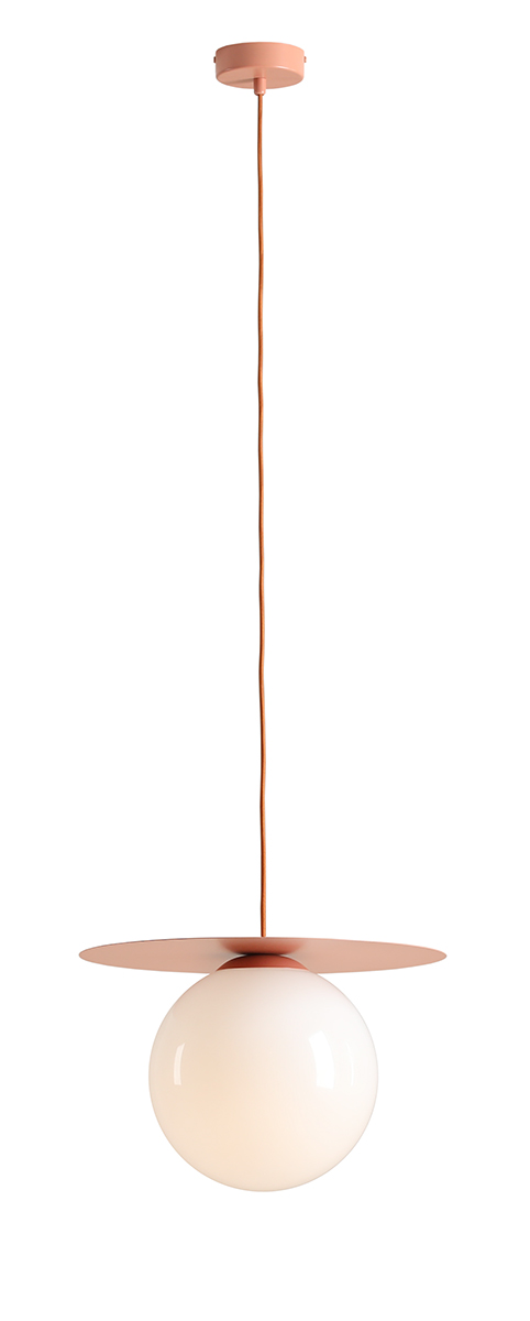Lampa wisząca minimalistyczna Aldex LOOP L 1125G11_L koralowa 1×E27