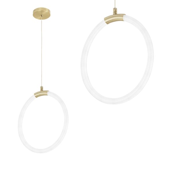 LAMPA WISZĄCA LED G020-CP ZŁOTA