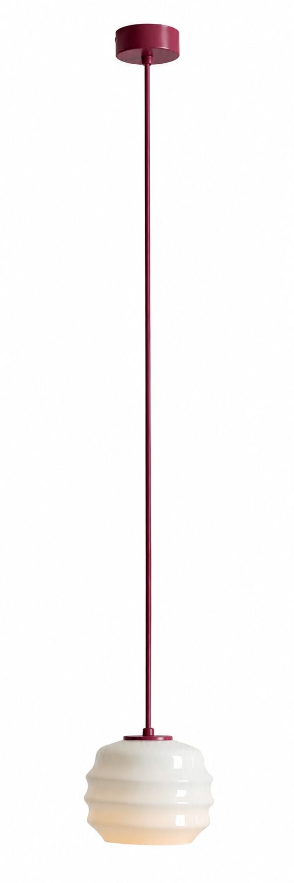 Lampa wisząca nowoczesna Aldex PUFF 1159G15 bordowa 1×E27