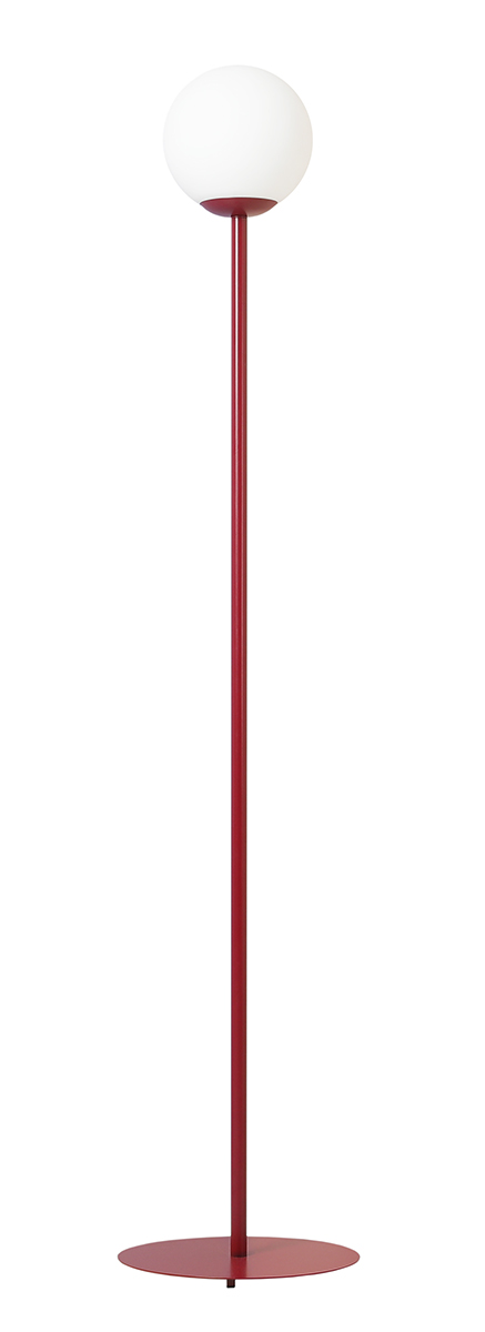 Lampa podłogowa minimalistyczna Aldex PINNE 1080A15 bordowa 1×E27