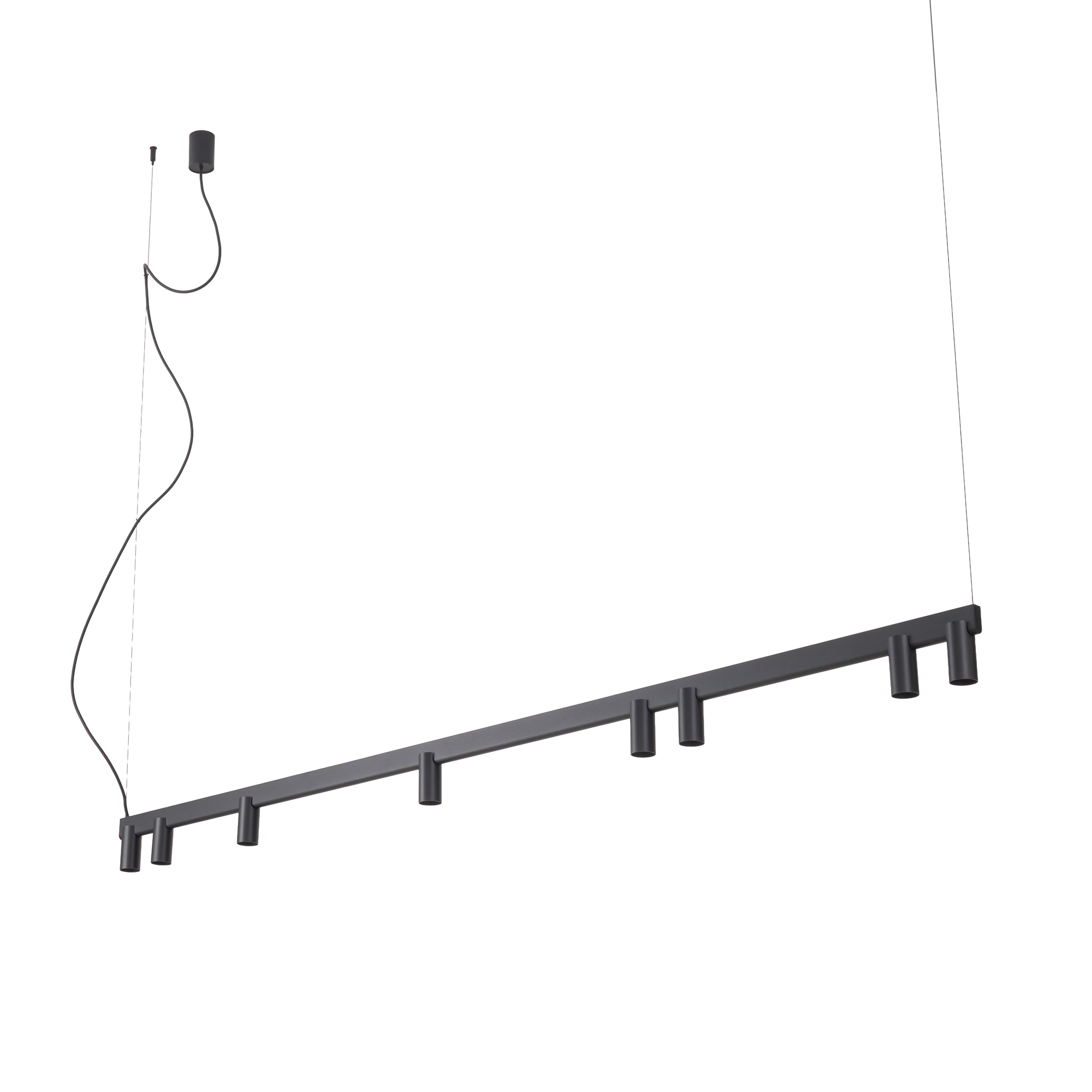 Lampa wisząca nowoczesna FOURTY LINE LED 12292, czarna, GU10 + LED – Nowodvorski Lighting - obrazek 3